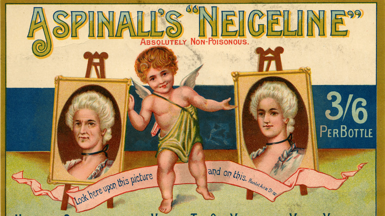 Vintage lotion poster