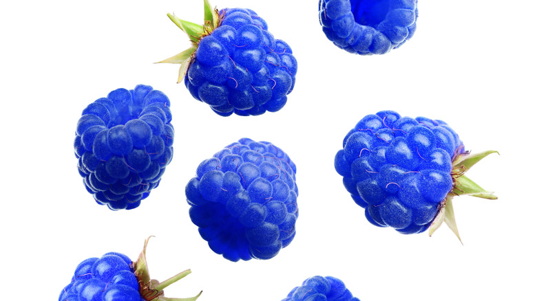 blue raspberries 