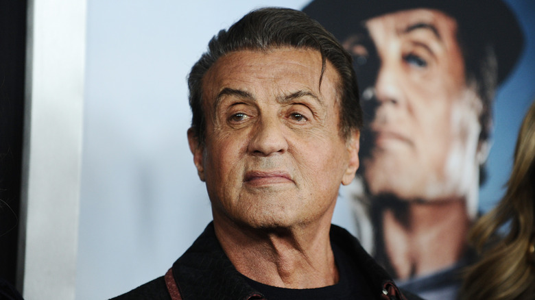 Sylvester Stallone posing