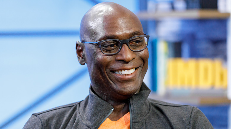 Lance Reddick smiling