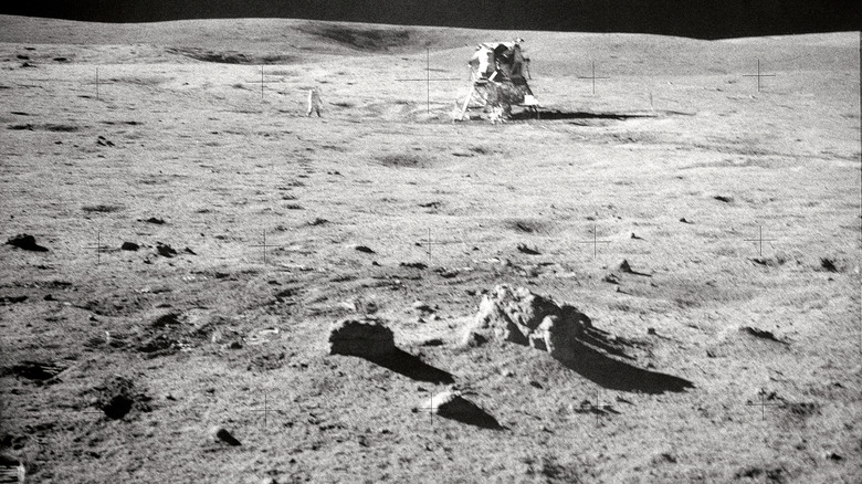 Apollo mission on the moon