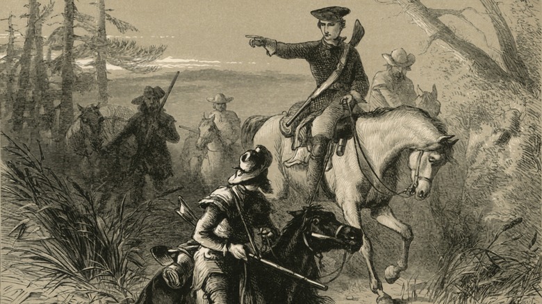 George Washington commanding