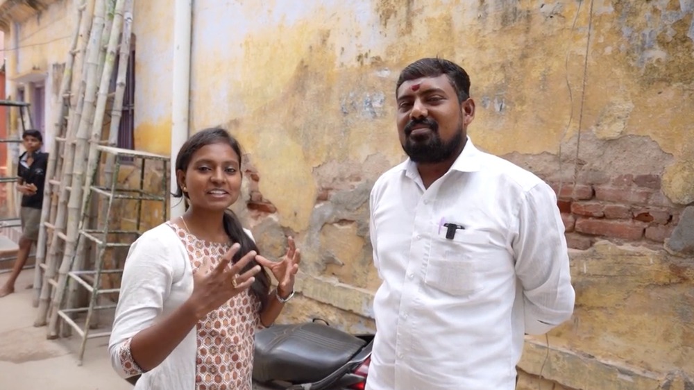 Sathya Chinnu interviewing Thulam Saravanan