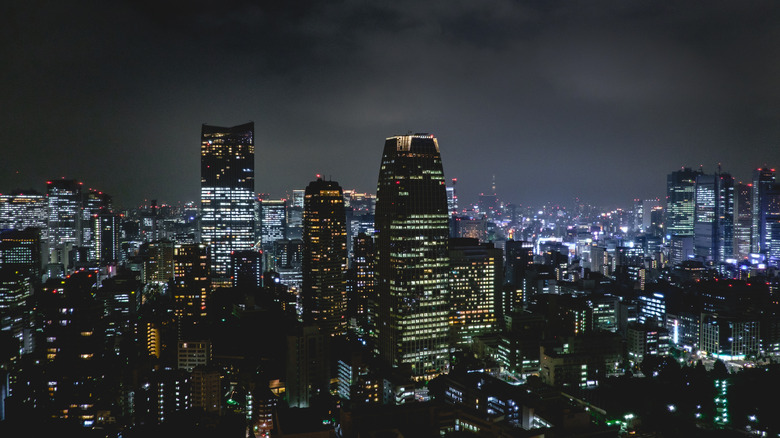 View of Tokyo skyline