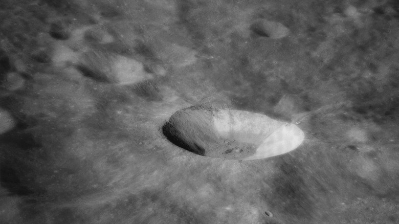 crater on Lunar South Pole 