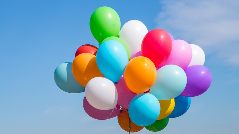 group of helium balloons