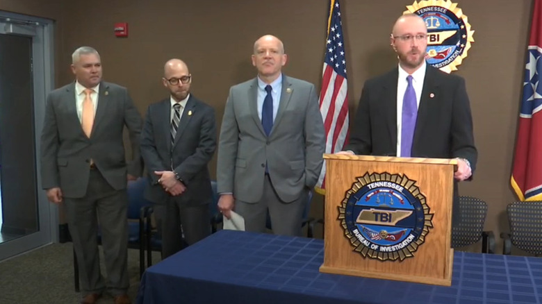 Press conference about Redhead Murders