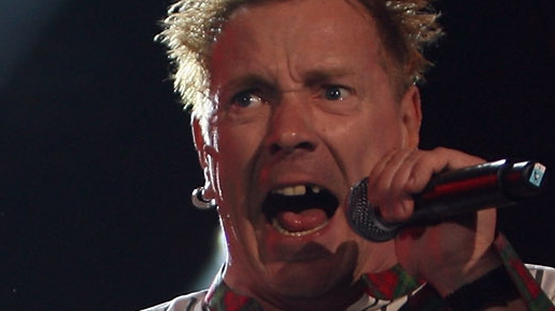 John Lydon with the Sex Pistols 
