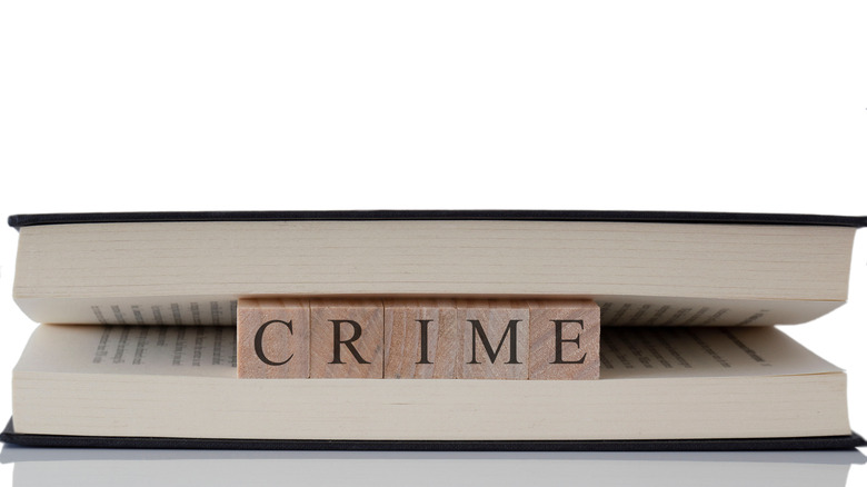Crime written on wooden blocks 