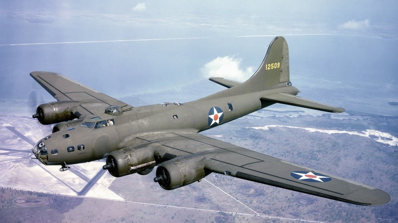 B-17 Bomber in flight