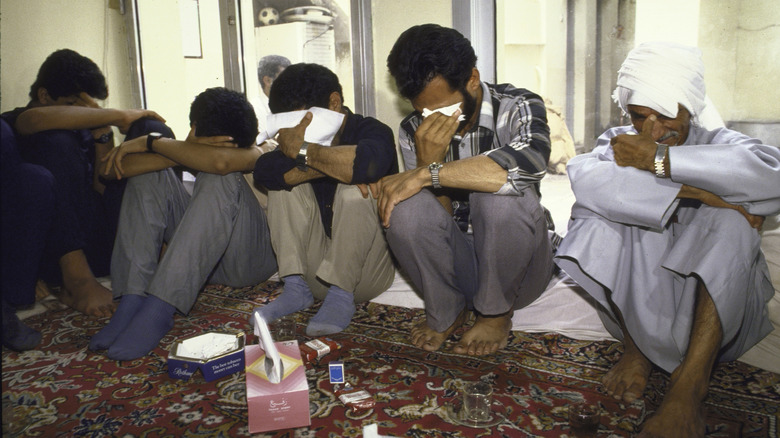 iranians mourning those killed in the incident