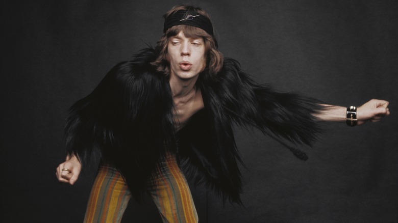 Mick Jagger pouting for a picture in 1968
