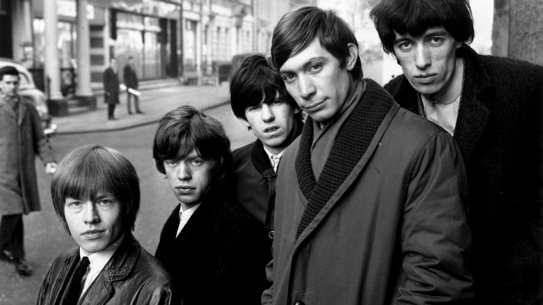 Group photo of the Stones in London 1964