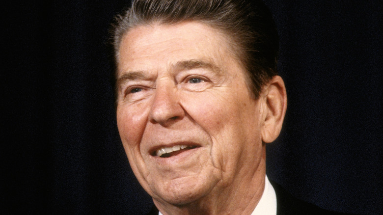 Ronald Reagan smiling