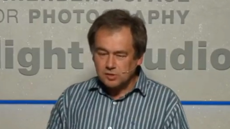 Piotr Naskrecki in stripped shirt