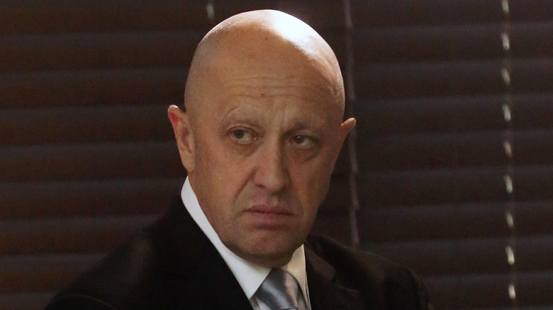 Yevgeny Prigozhin staring to side