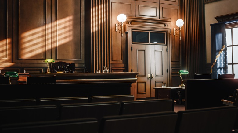 empty courtroom