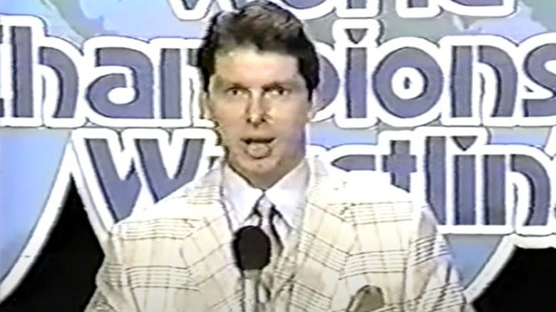 Vince McMahon announcing matches