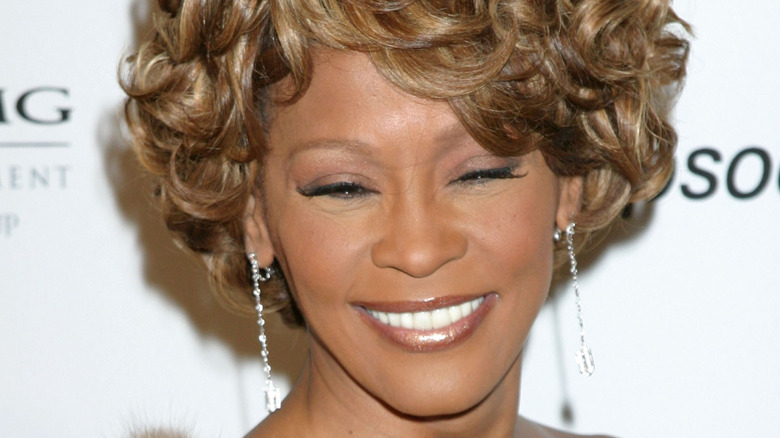 Whitney Houston smiling