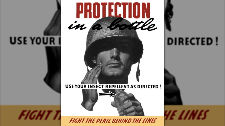 World War II insect repellant poster