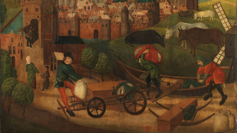 painting of a 15th century flood