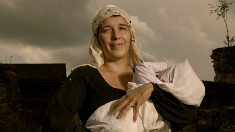 Peasant woman with baby