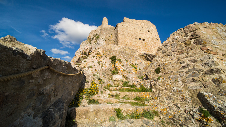 cathar castle ruins in southern france