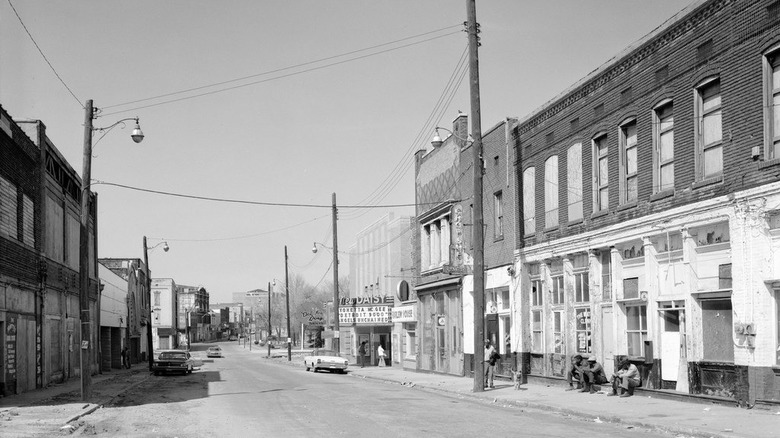 A quiet day in Beale Street Historic District, Memphis