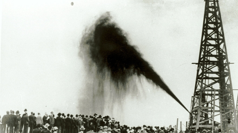 Spindletop oil gusher