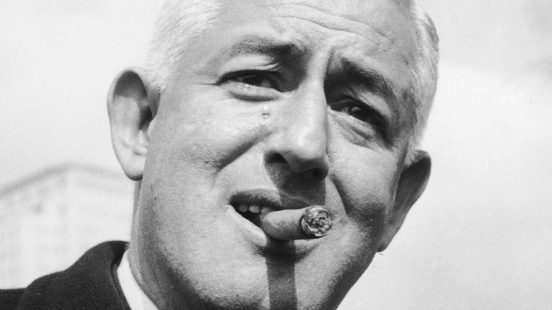 William Castle with cigar