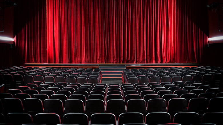 An empty movie theater