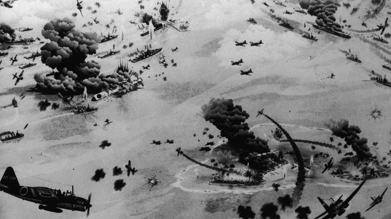 Sketch of Battle of Midway