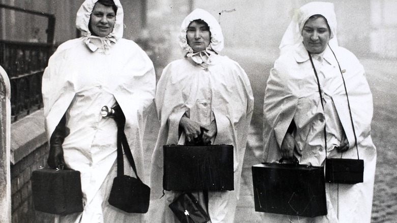 women wearing white to be seen in the blackout