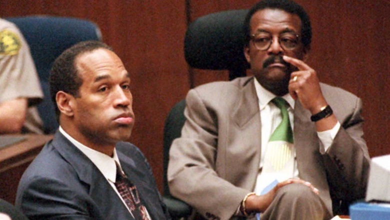 O.J. Simpson sitting in court