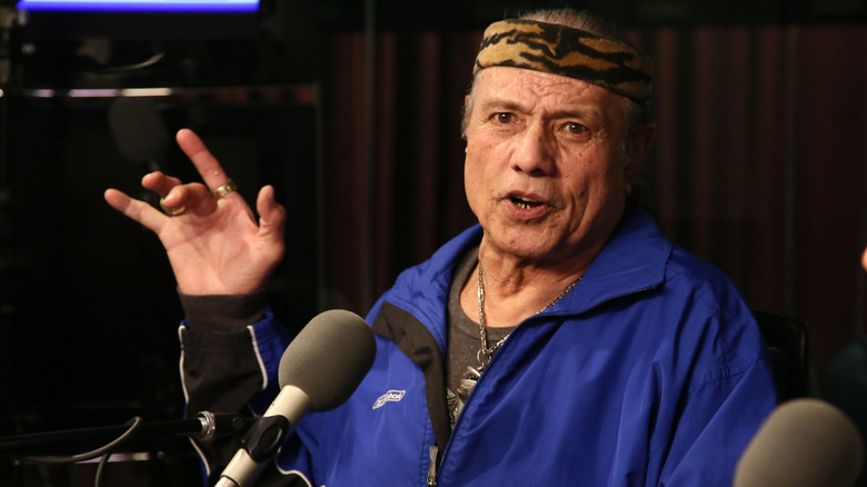 Jimmy Snuka talking in studio in 2013