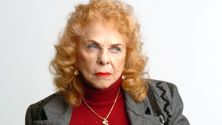The Fabulous Moolah posing for a photo