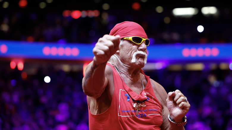 Hulk Hogan on stage