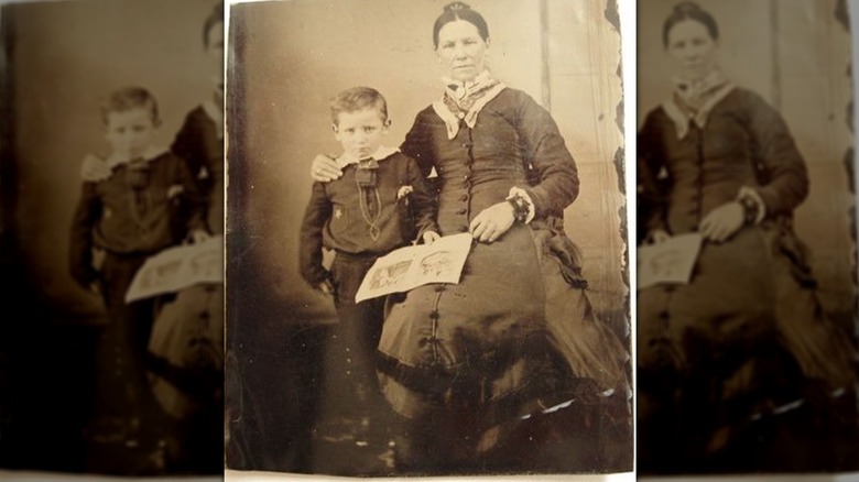 Wyatt Earp and mother Virginia Cooksey