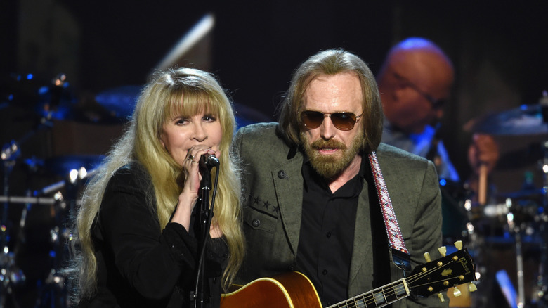 Stevie Nicks and Tom Petty on stage together
