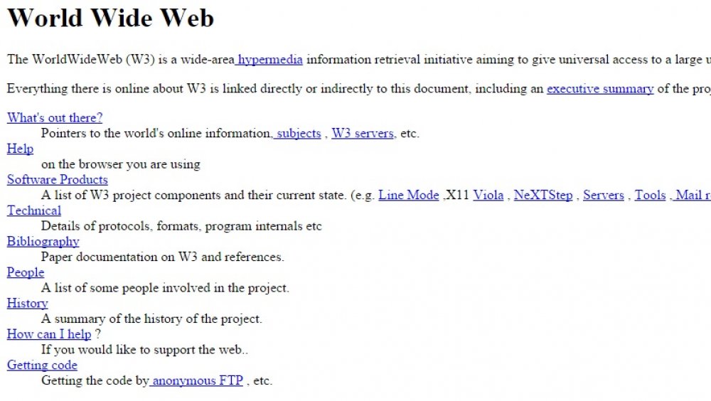 first webpage