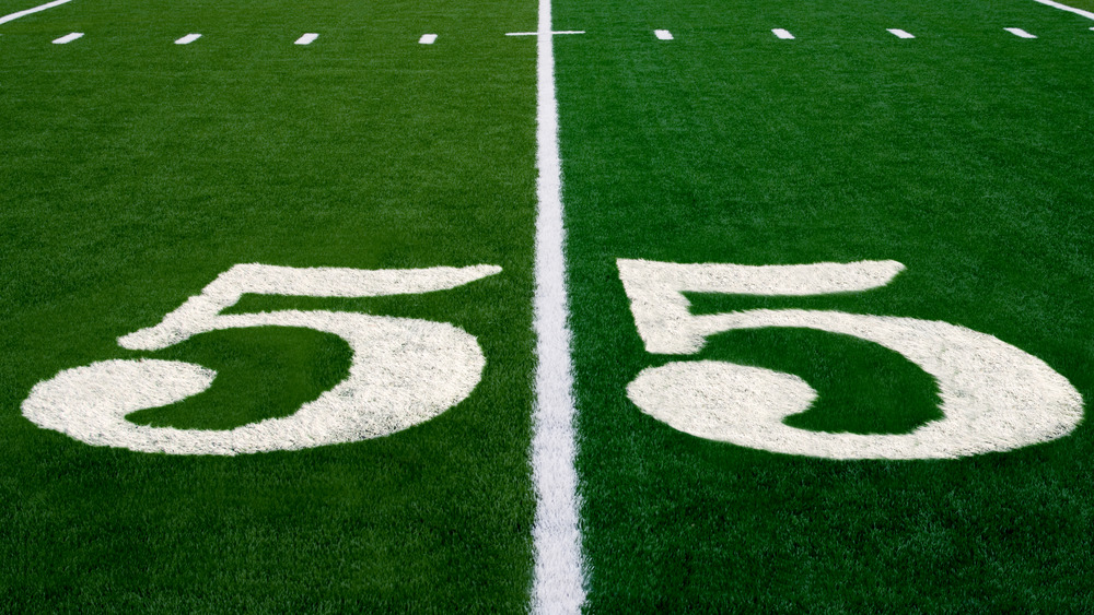 Football field features number 55