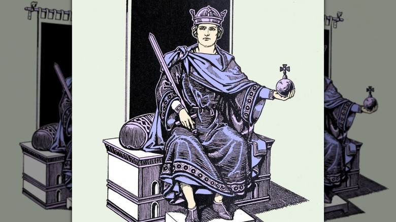 william the conquerer with sword and cross