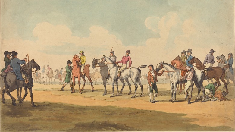 18th century racehorses painting